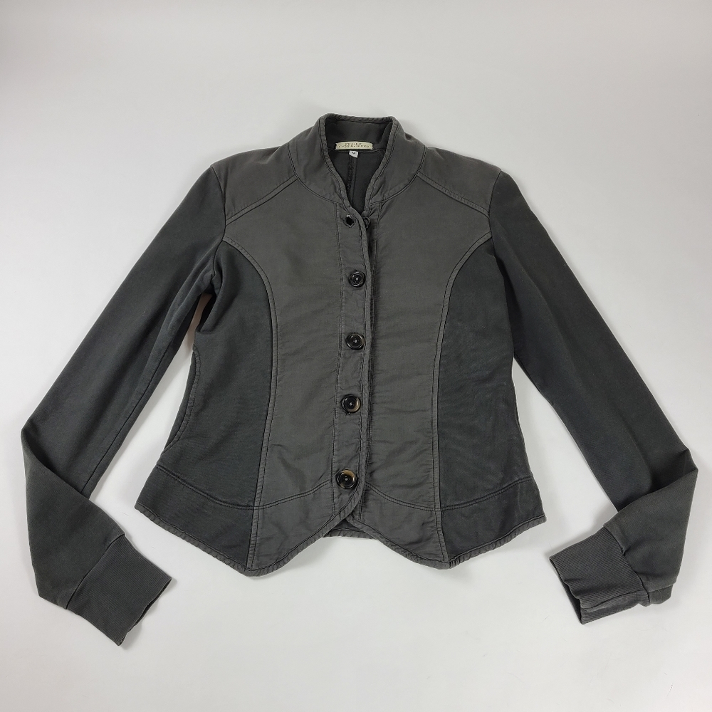 Prairie Underground Charcoal Gray Fitted Blazer Jacket